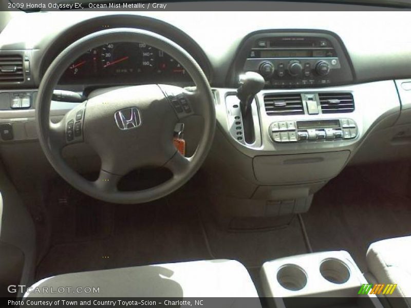 Ocean Mist Metallic / Gray 2009 Honda Odyssey EX