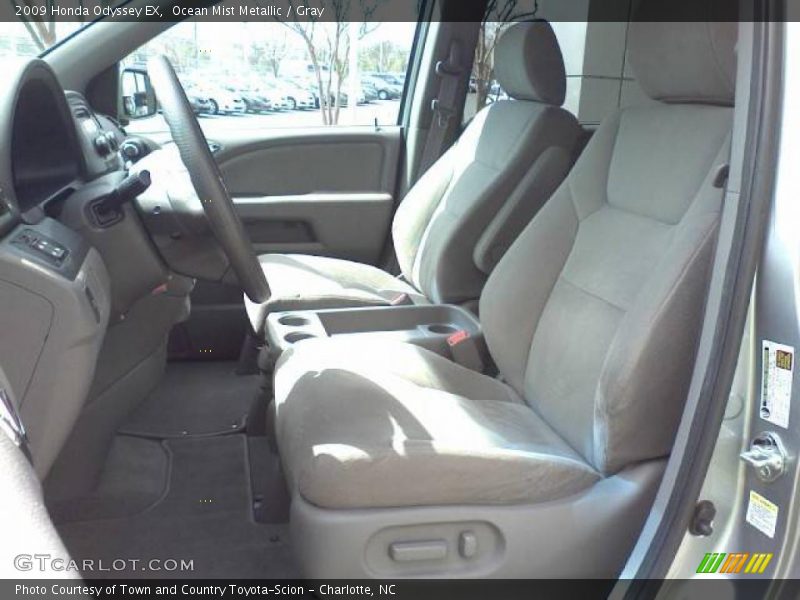 Ocean Mist Metallic / Gray 2009 Honda Odyssey EX