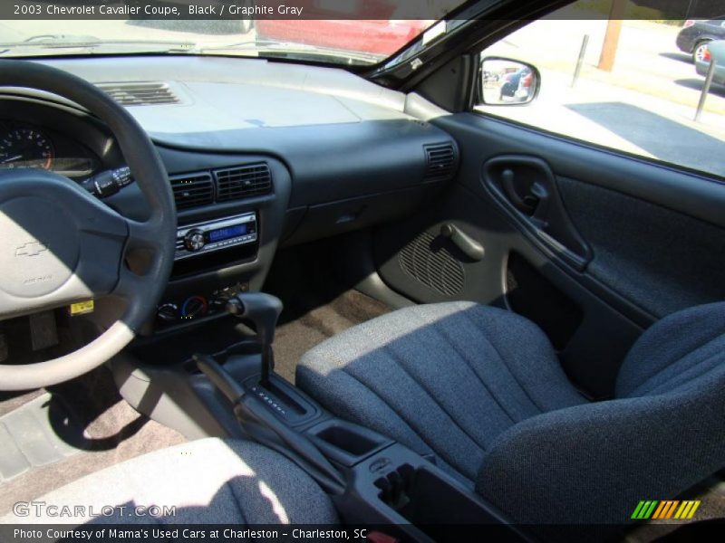 Black / Graphite Gray 2003 Chevrolet Cavalier Coupe