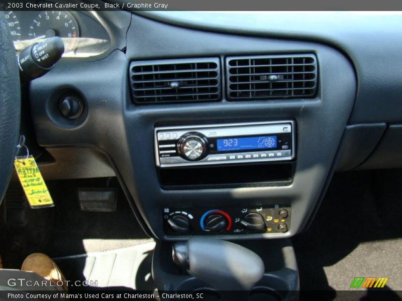 Black / Graphite Gray 2003 Chevrolet Cavalier Coupe
