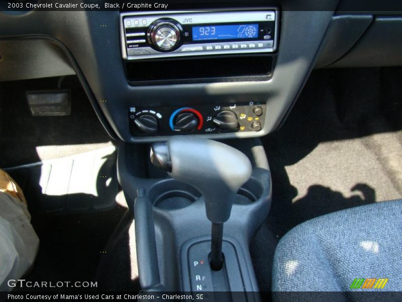 Black / Graphite Gray 2003 Chevrolet Cavalier Coupe