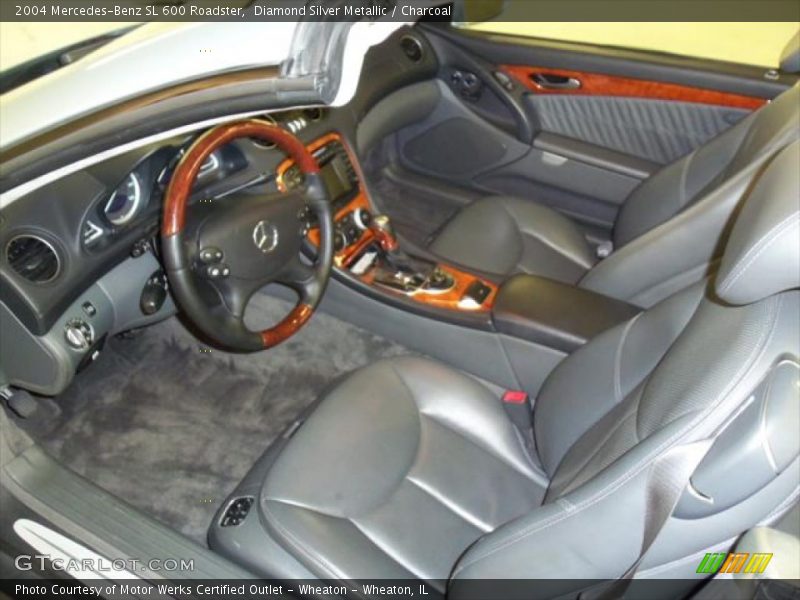  2004 SL 600 Roadster Charcoal Interior