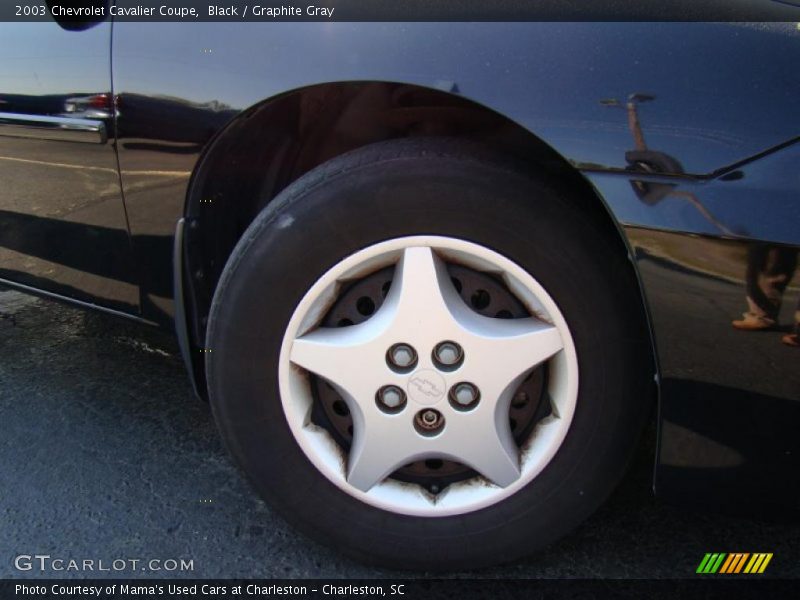 Black / Graphite Gray 2003 Chevrolet Cavalier Coupe