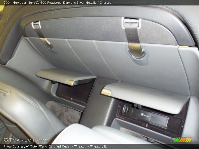 Diamond Silver Metallic / Charcoal 2004 Mercedes-Benz SL 600 Roadster