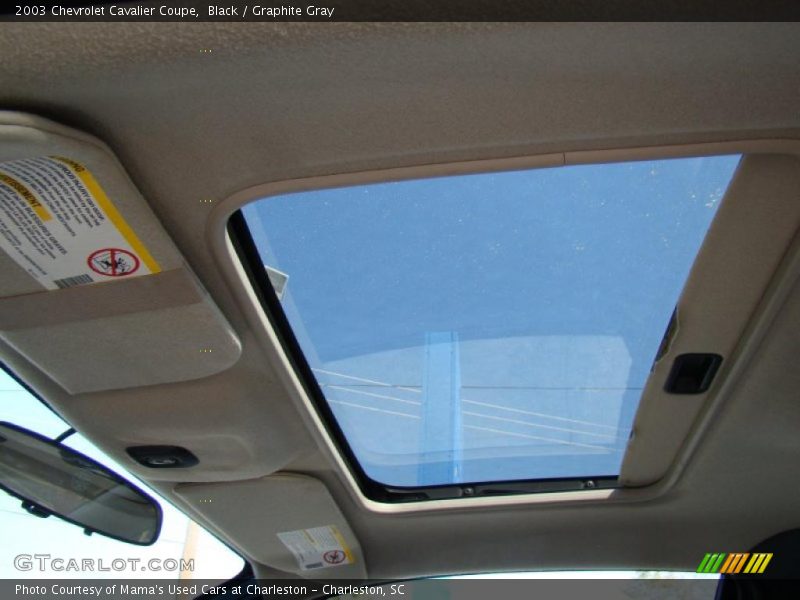 Black / Graphite Gray 2003 Chevrolet Cavalier Coupe