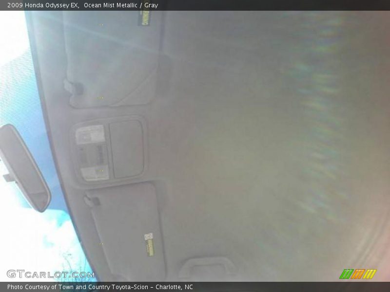 Ocean Mist Metallic / Gray 2009 Honda Odyssey EX