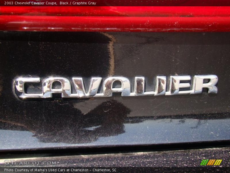 Black / Graphite Gray 2003 Chevrolet Cavalier Coupe