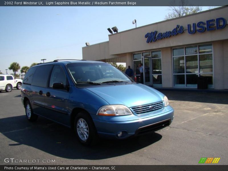 Light Sapphire Blue Metallic / Medium Parchment Beige 2002 Ford Windstar LX
