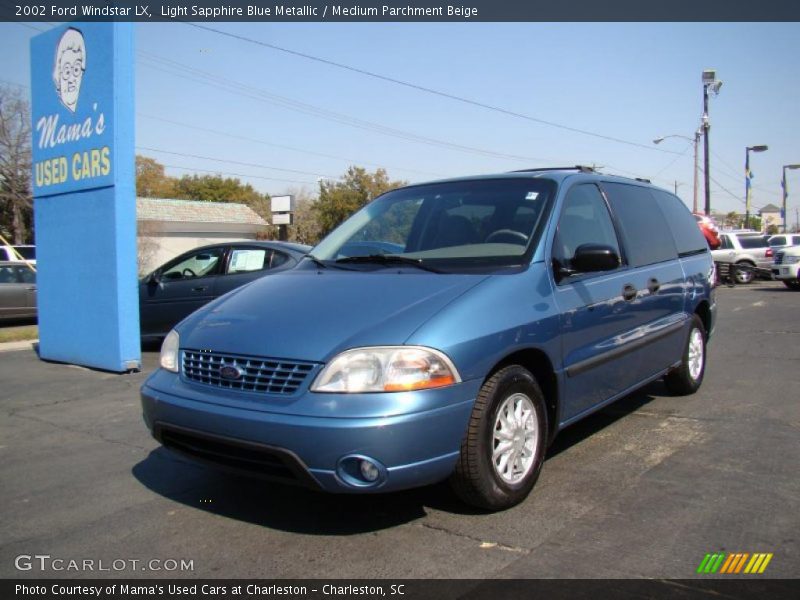 Light Sapphire Blue Metallic / Medium Parchment Beige 2002 Ford Windstar LX