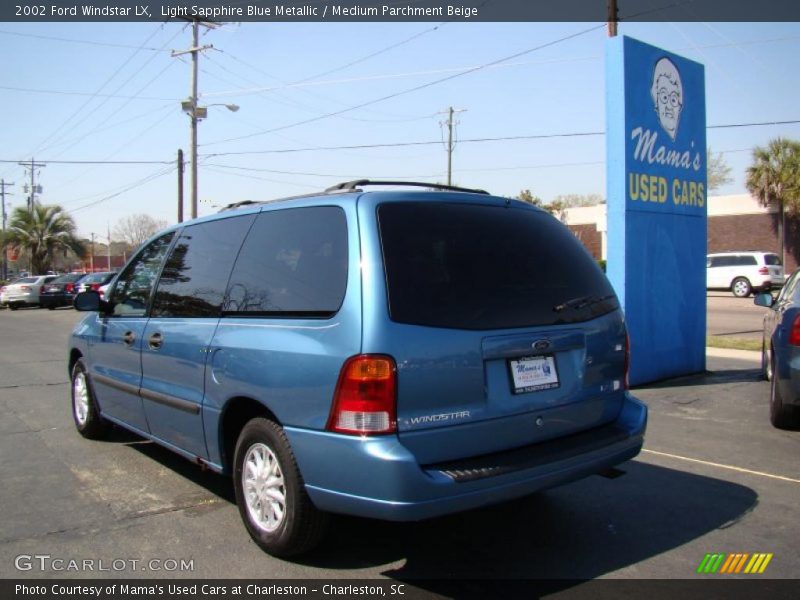 Light Sapphire Blue Metallic / Medium Parchment Beige 2002 Ford Windstar LX
