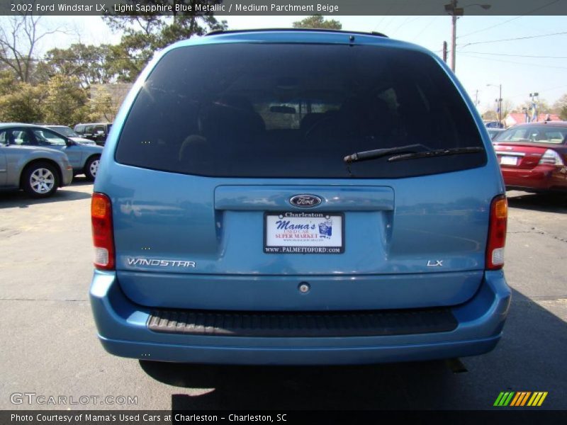 Light Sapphire Blue Metallic / Medium Parchment Beige 2002 Ford Windstar LX