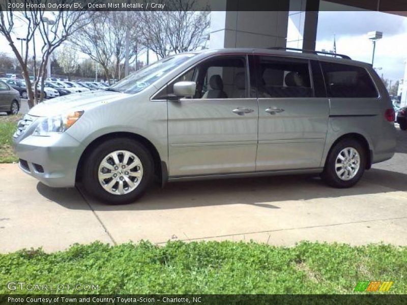 Ocean Mist Metallic / Gray 2009 Honda Odyssey EX