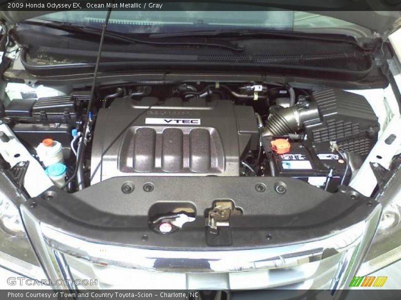 Ocean Mist Metallic / Gray 2009 Honda Odyssey EX