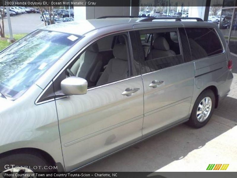 Ocean Mist Metallic / Gray 2009 Honda Odyssey EX