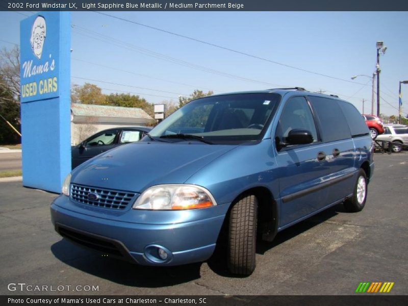 Light Sapphire Blue Metallic / Medium Parchment Beige 2002 Ford Windstar LX