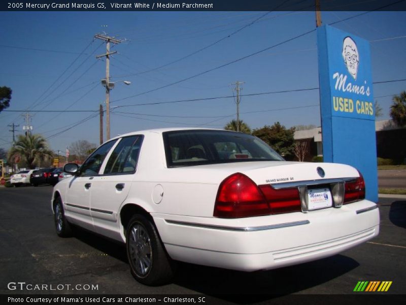 Vibrant White / Medium Parchment 2005 Mercury Grand Marquis GS