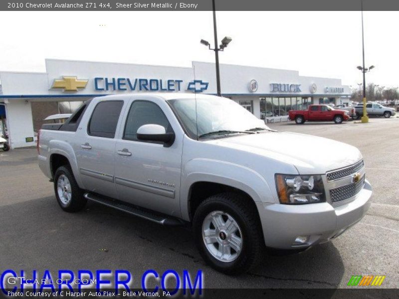 Sheer Silver Metallic / Ebony 2010 Chevrolet Avalanche Z71 4x4