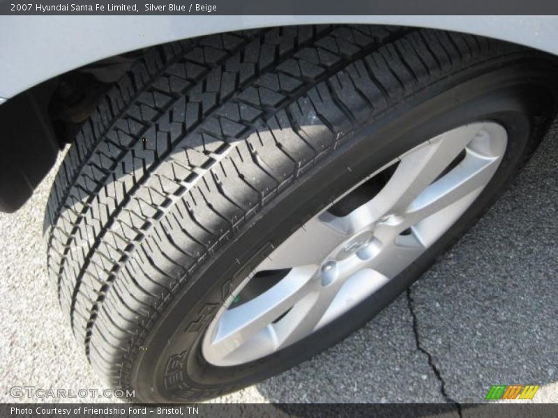 Silver Blue / Beige 2007 Hyundai Santa Fe Limited
