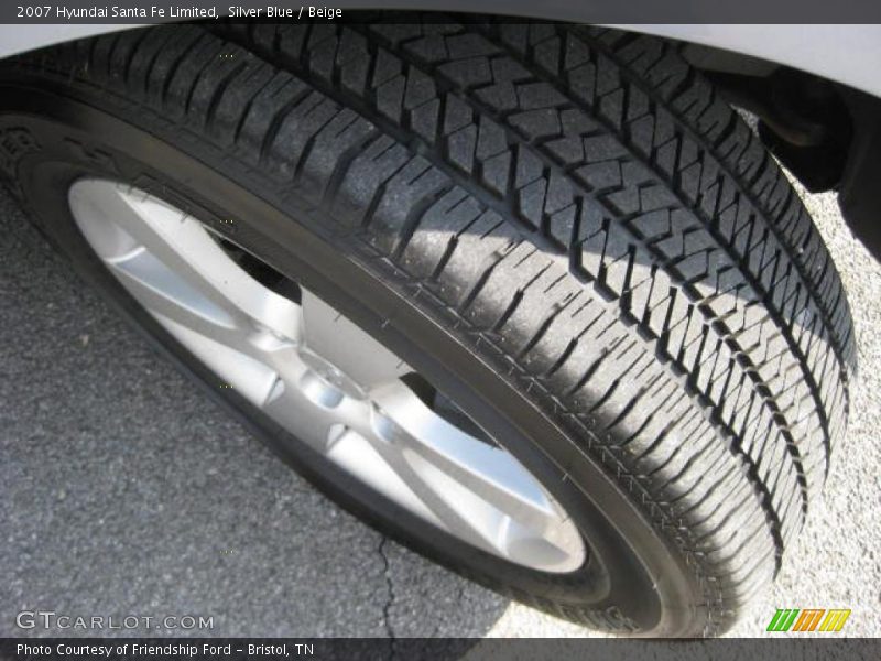 Silver Blue / Beige 2007 Hyundai Santa Fe Limited