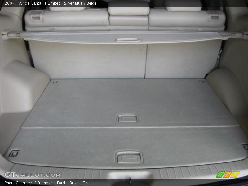 Silver Blue / Beige 2007 Hyundai Santa Fe Limited