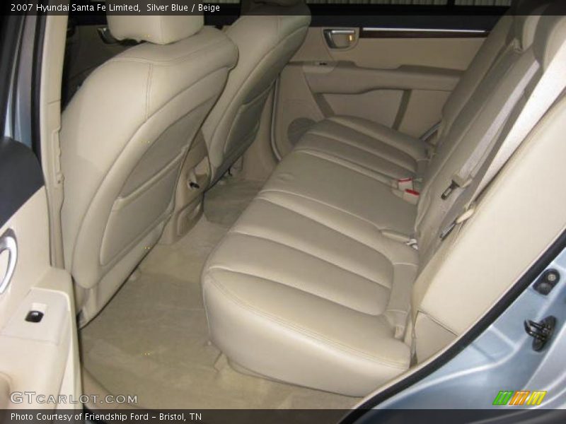 Silver Blue / Beige 2007 Hyundai Santa Fe Limited