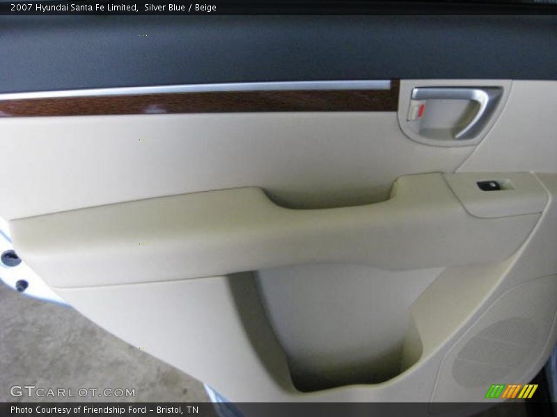Silver Blue / Beige 2007 Hyundai Santa Fe Limited