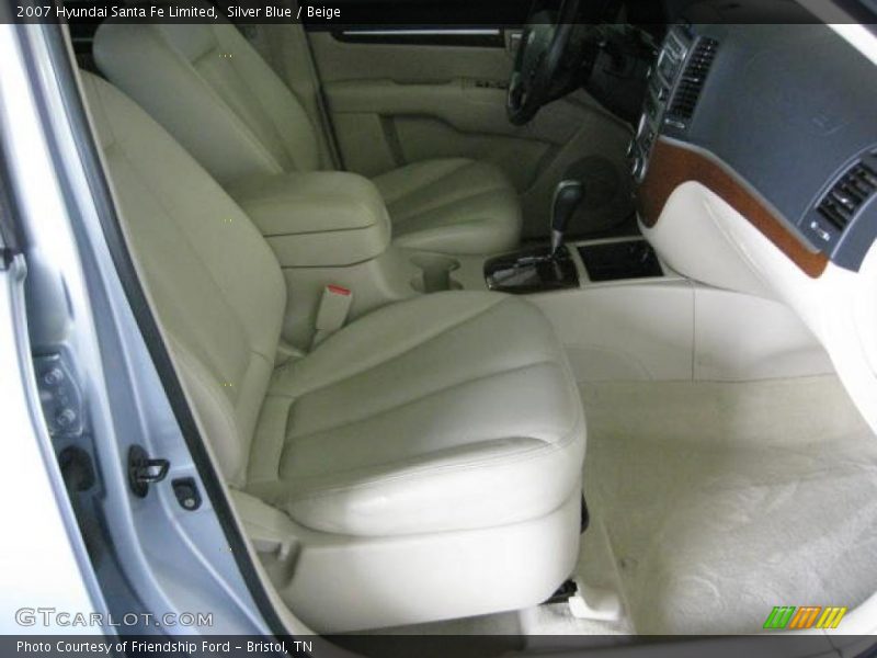 Silver Blue / Beige 2007 Hyundai Santa Fe Limited