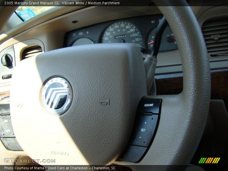 Vibrant White / Medium Parchment 2005 Mercury Grand Marquis GS
