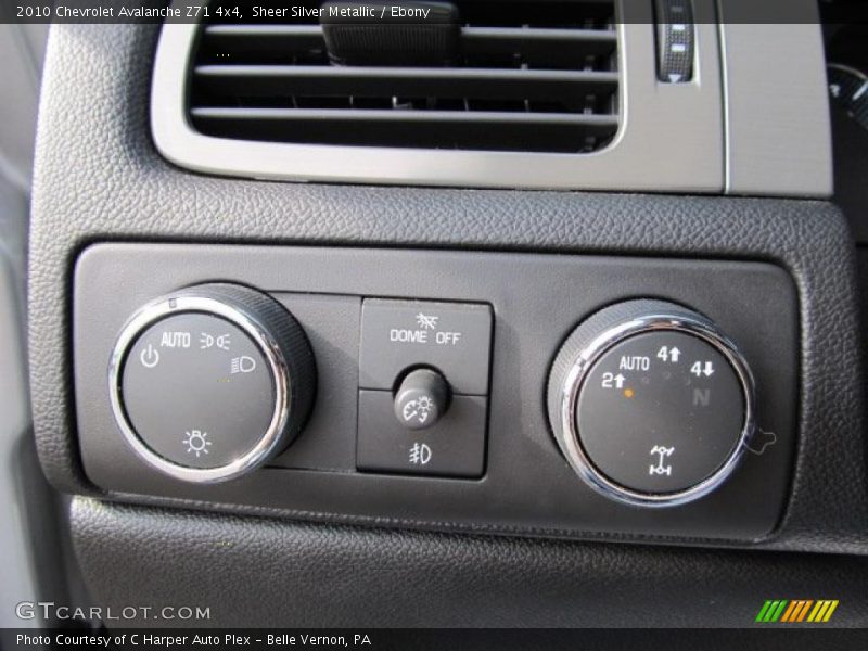 Controls of 2010 Avalanche Z71 4x4