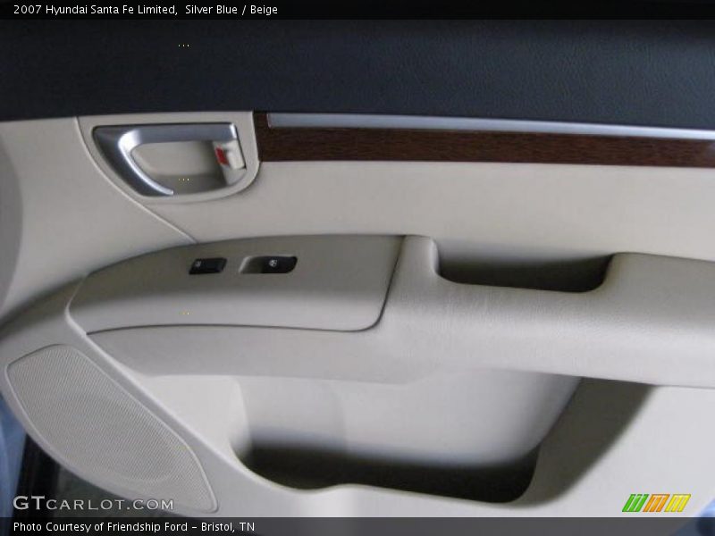 Silver Blue / Beige 2007 Hyundai Santa Fe Limited