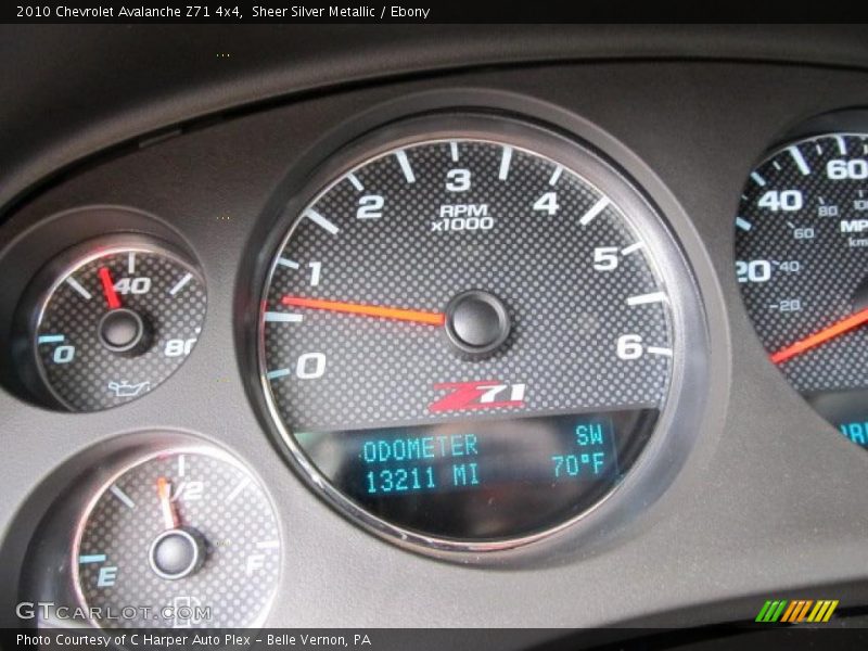 Sheer Silver Metallic / Ebony 2010 Chevrolet Avalanche Z71 4x4