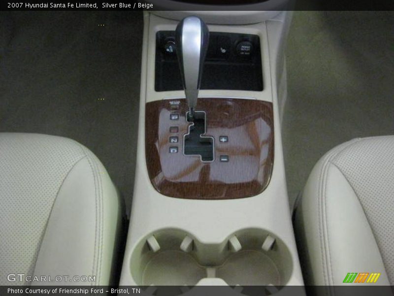 Silver Blue / Beige 2007 Hyundai Santa Fe Limited