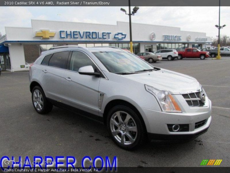 Radiant Silver / Titanium/Ebony 2010 Cadillac SRX 4 V6 AWD