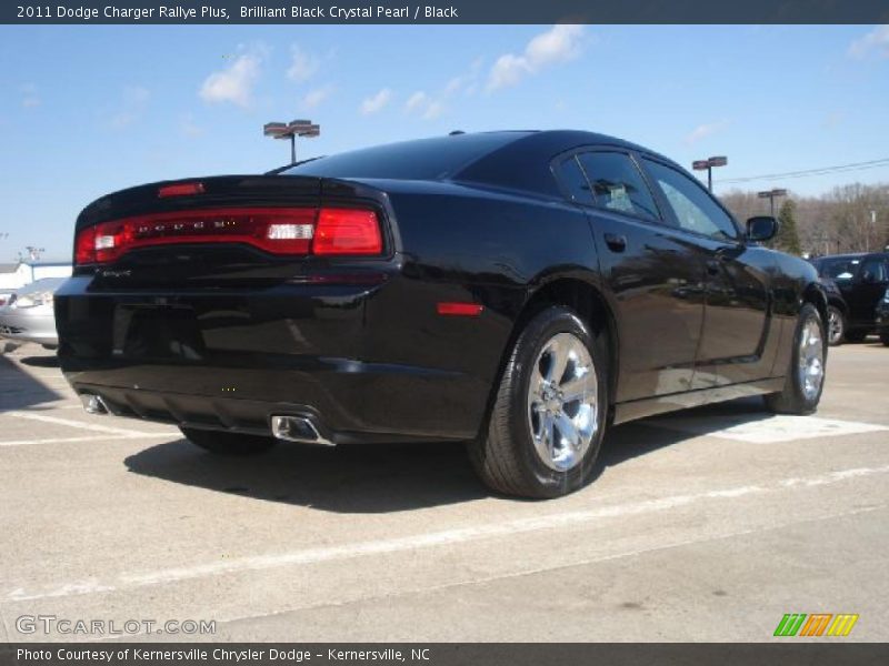Brilliant Black Crystal Pearl / Black 2011 Dodge Charger Rallye Plus