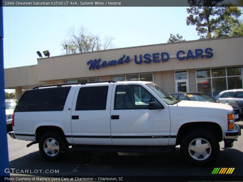 Summit White / Neutral 1999 Chevrolet Suburban K1500 LT 4x4