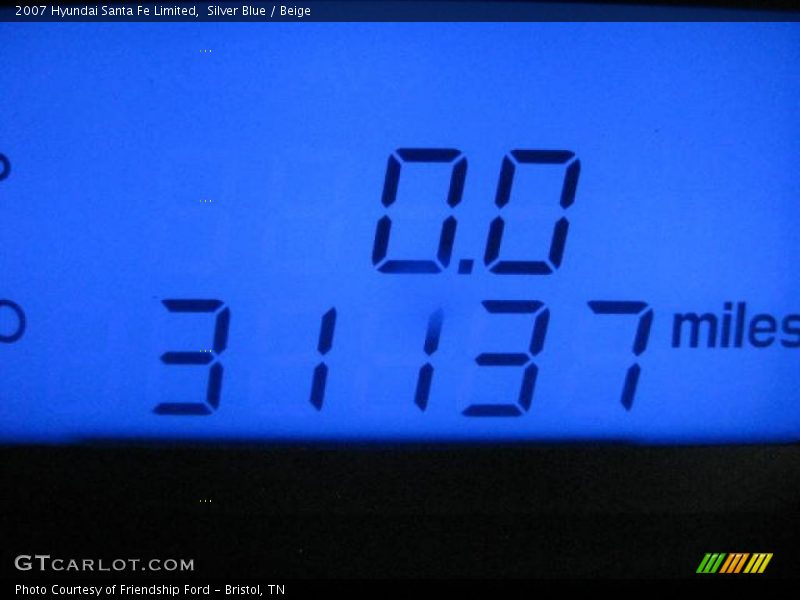Silver Blue / Beige 2007 Hyundai Santa Fe Limited