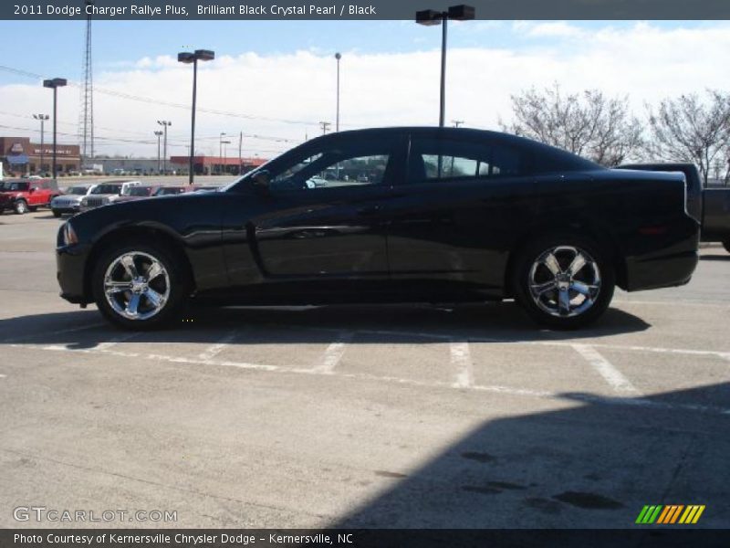 Brilliant Black Crystal Pearl / Black 2011 Dodge Charger Rallye Plus