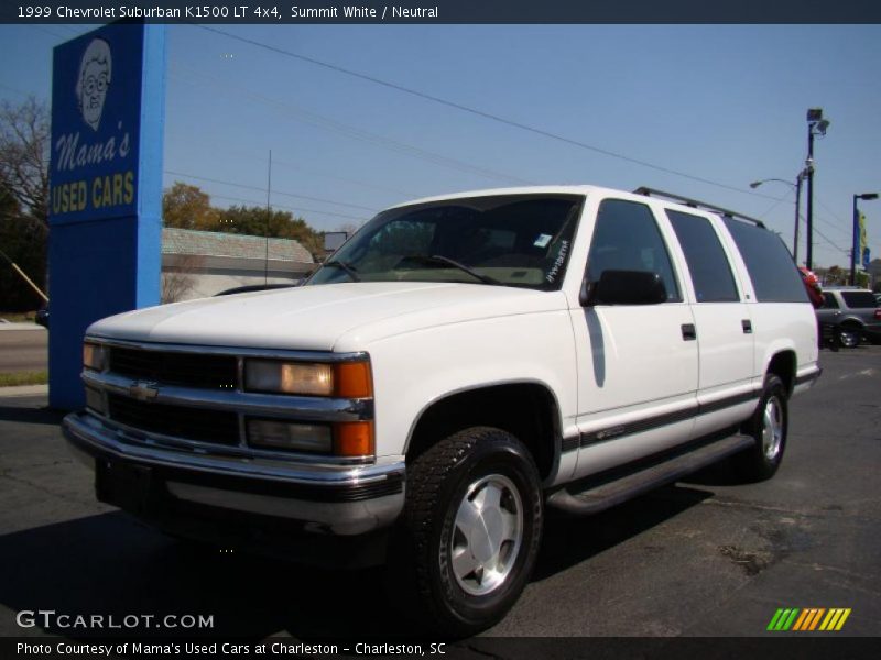 Summit White / Neutral 1999 Chevrolet Suburban K1500 LT 4x4