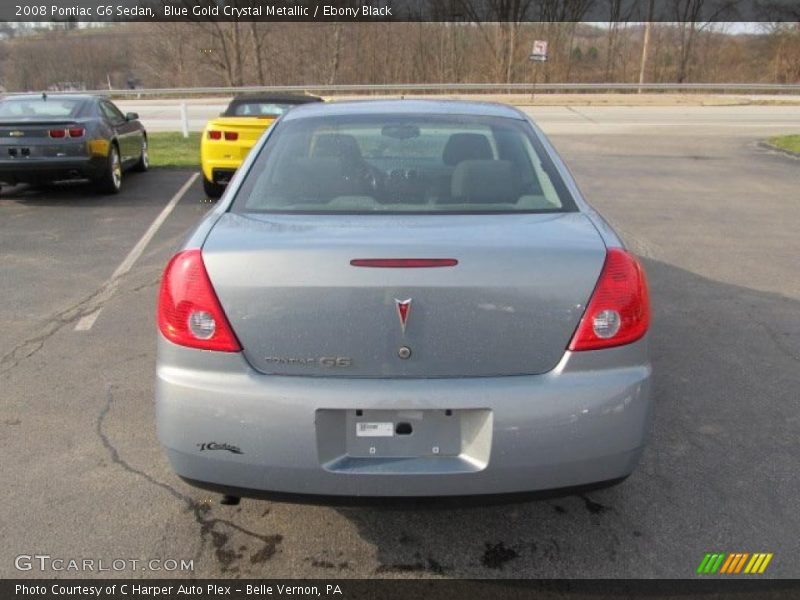 Blue Gold Crystal Metallic / Ebony Black 2008 Pontiac G6 Sedan