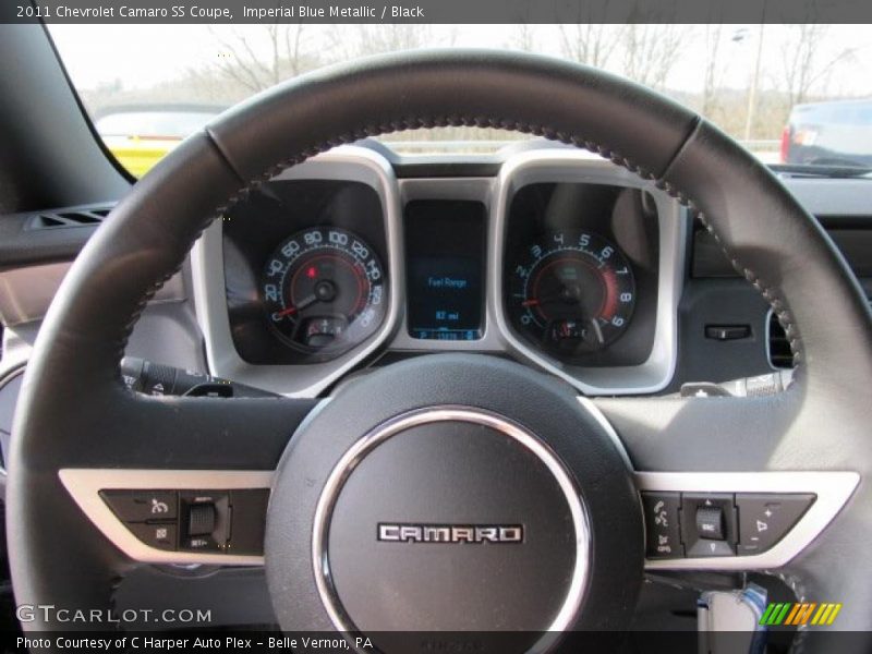 Imperial Blue Metallic / Black 2011 Chevrolet Camaro SS Coupe