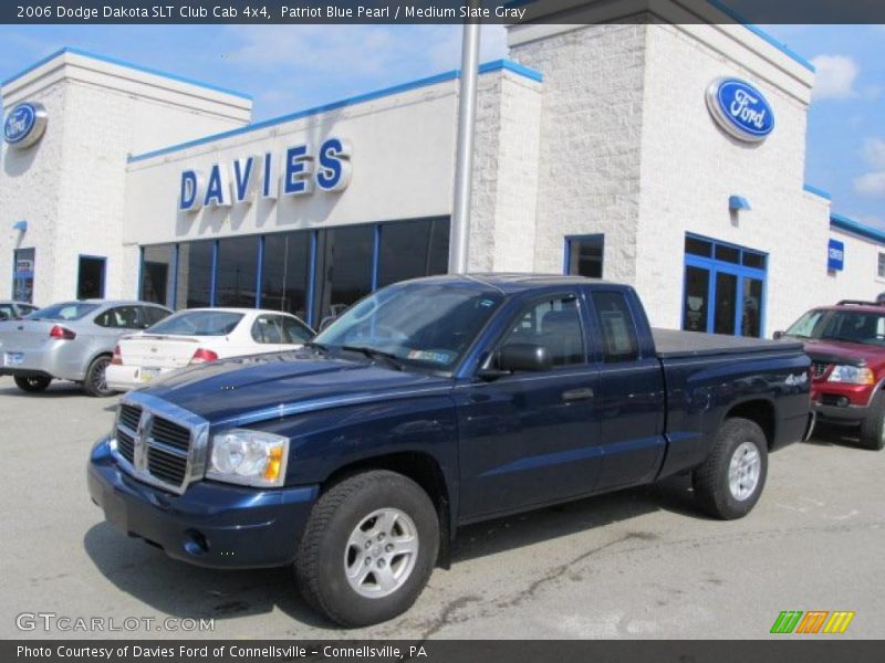 Patriot Blue Pearl / Medium Slate Gray 2006 Dodge Dakota SLT Club Cab 4x4