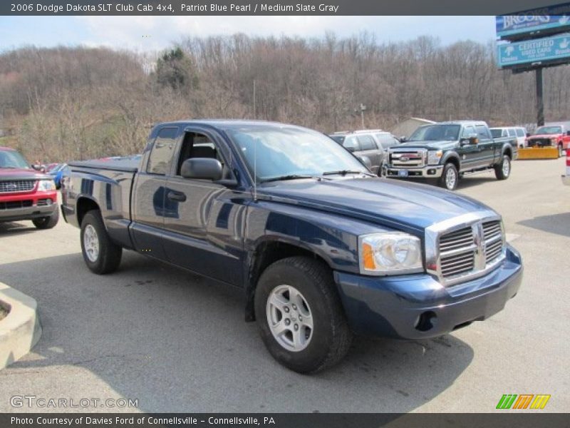 Patriot Blue Pearl / Medium Slate Gray 2006 Dodge Dakota SLT Club Cab 4x4