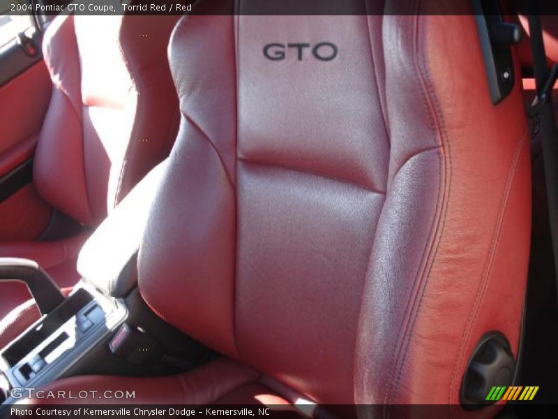  2004 GTO Coupe Red Interior