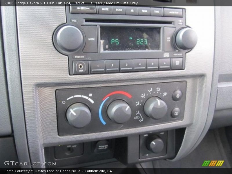 Controls of 2006 Dakota SLT Club Cab 4x4