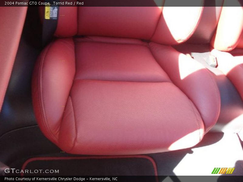 Torrid Red / Red 2004 Pontiac GTO Coupe