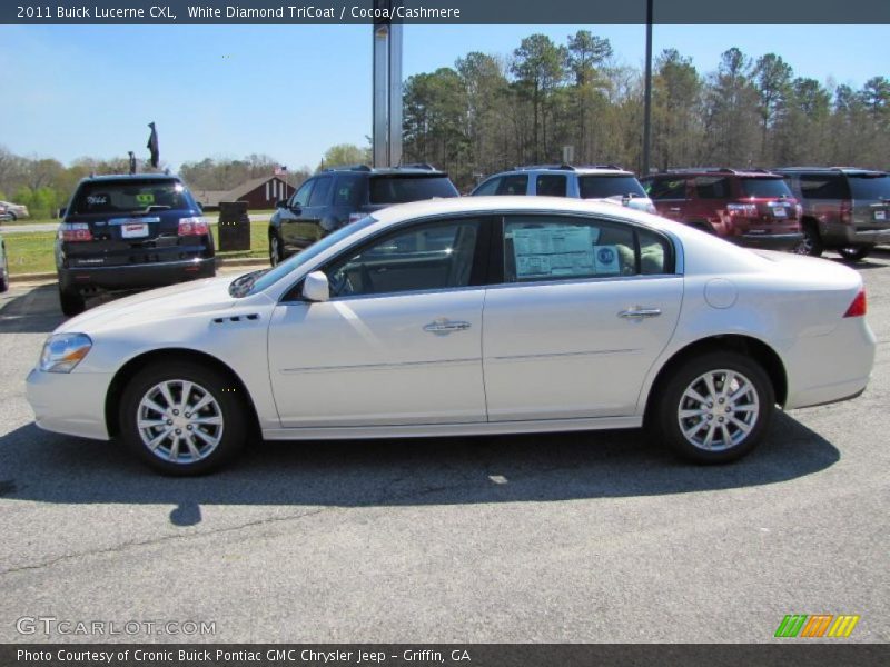 White Diamond TriCoat / Cocoa/Cashmere 2011 Buick Lucerne CXL