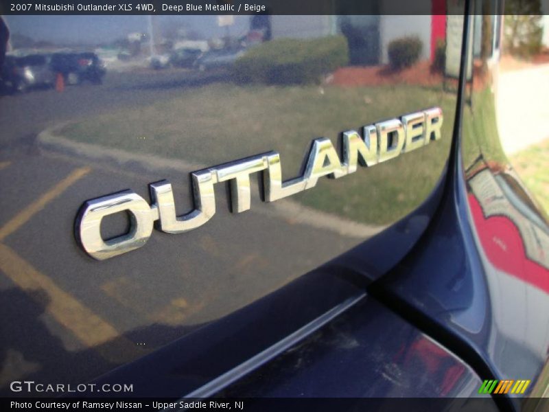 Deep Blue Metallic / Beige 2007 Mitsubishi Outlander XLS 4WD