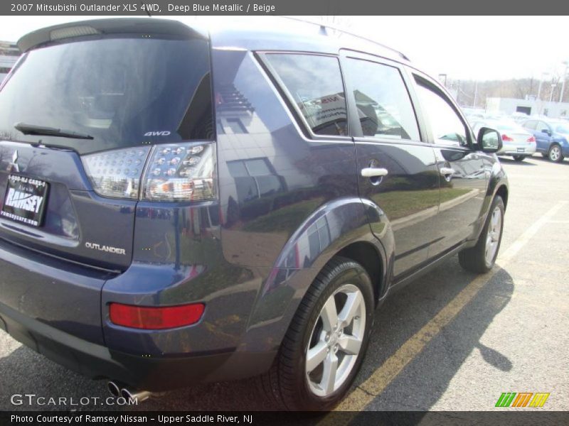 Deep Blue Metallic / Beige 2007 Mitsubishi Outlander XLS 4WD