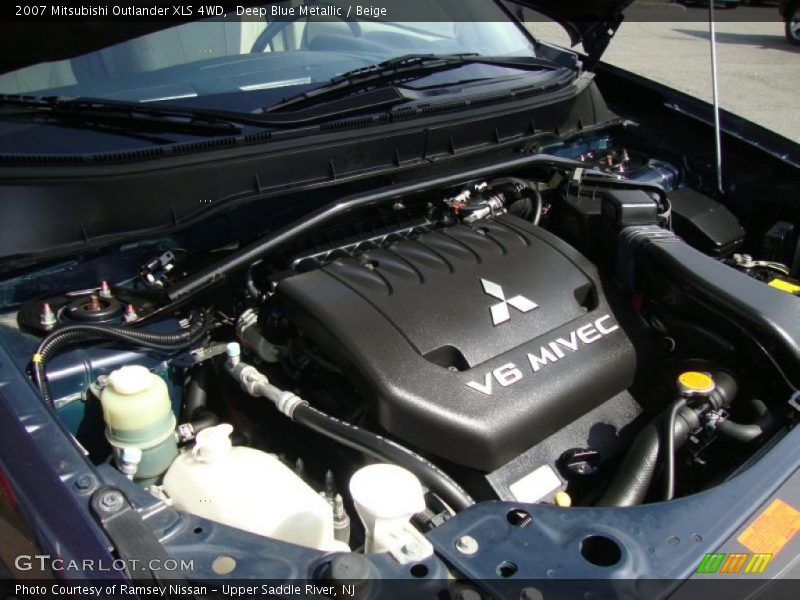 Deep Blue Metallic / Beige 2007 Mitsubishi Outlander XLS 4WD