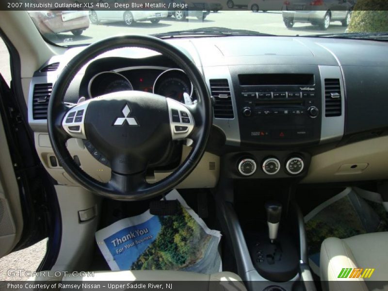 Deep Blue Metallic / Beige 2007 Mitsubishi Outlander XLS 4WD
